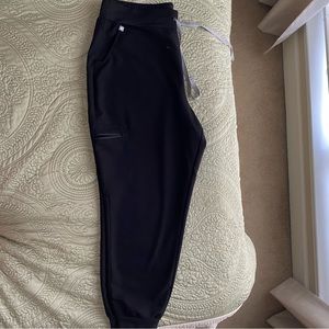 FIGS high waisted joggers- black! Extra large petite